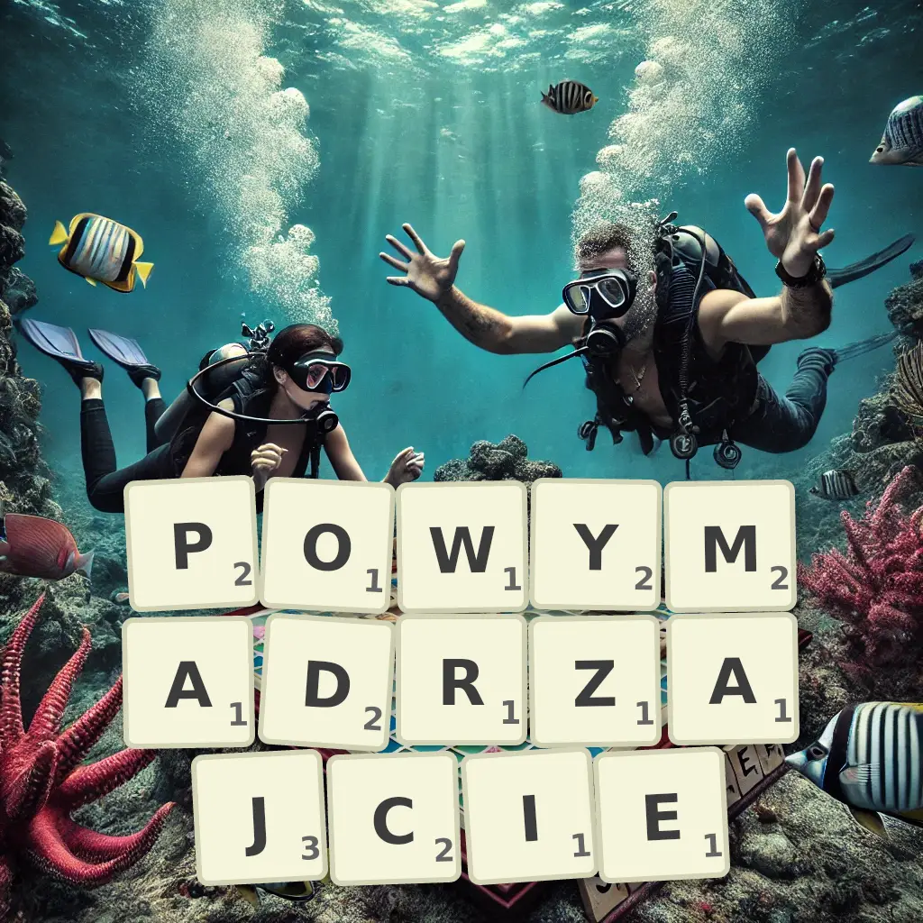Słowa z liter POWYMĄDRZAJCIE