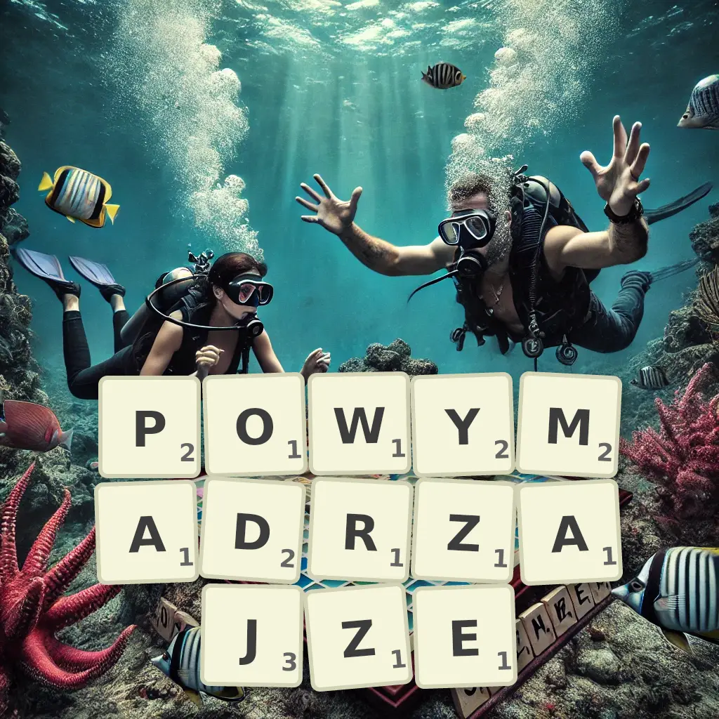 Słowa z liter POWYMĄDRZAJŻE