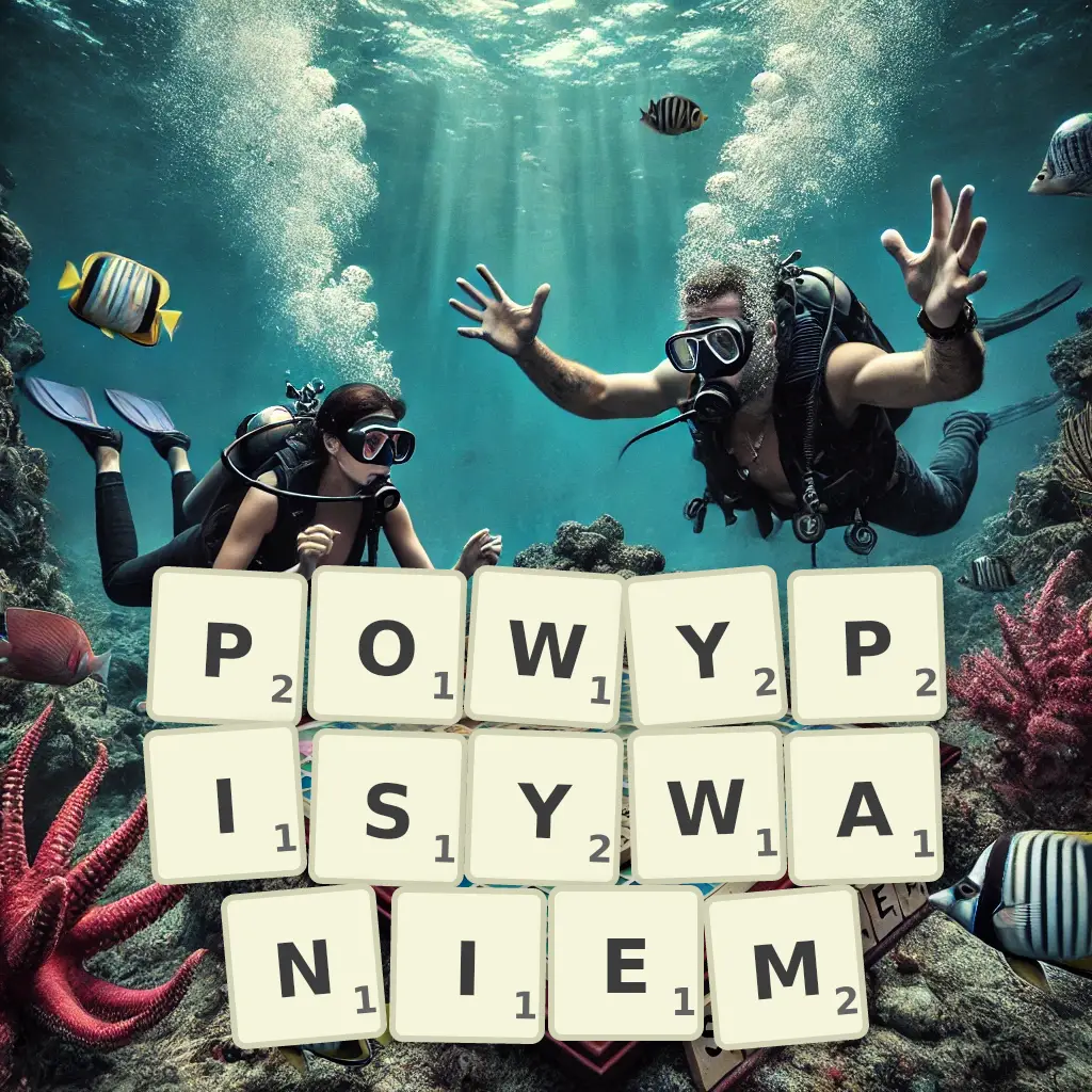 Lista słów z liter POWYPISYWANIEM Słowa z liter POWYPISYWANIEM