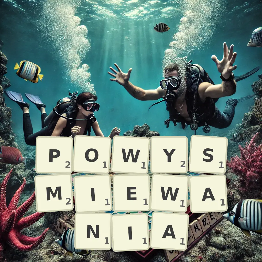 Słowa z liter POWYŚMIEWANIA
