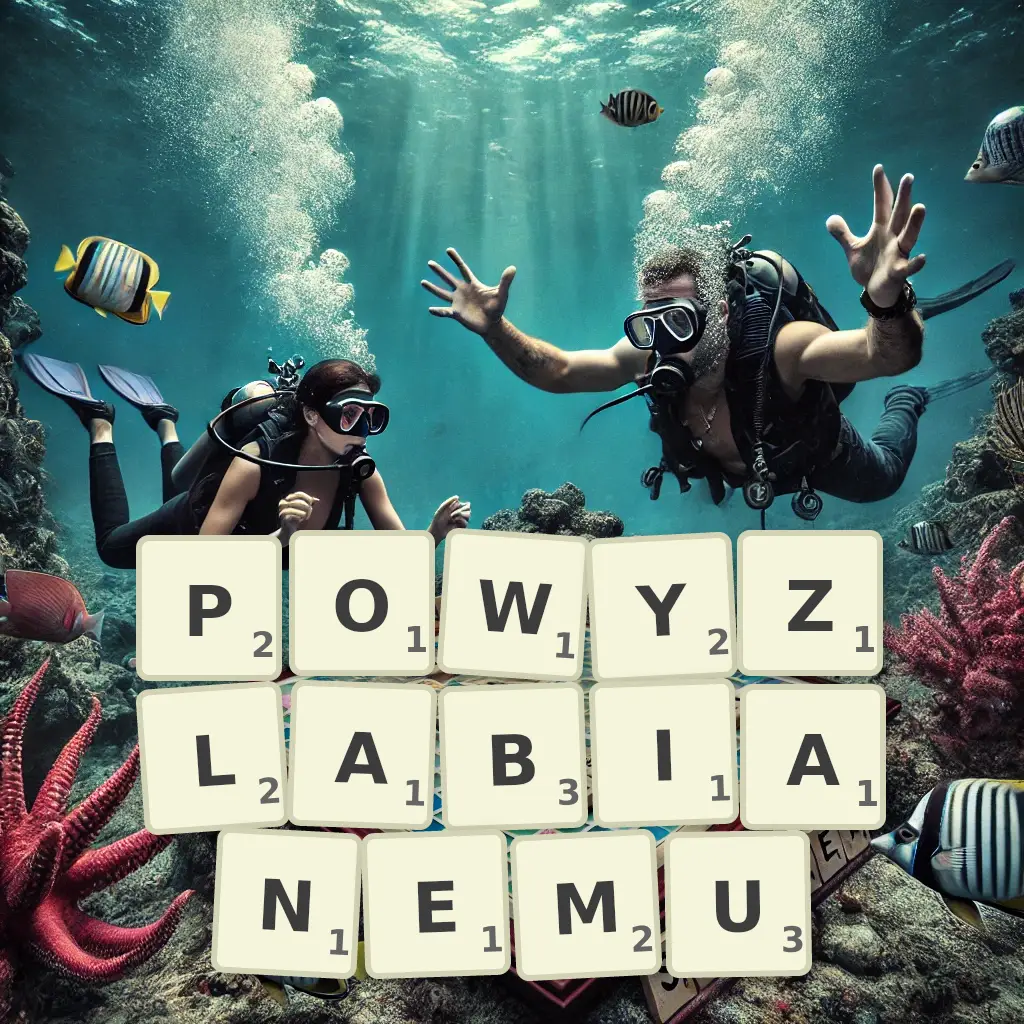 Słowa z liter POWYŻŁABIANEMU