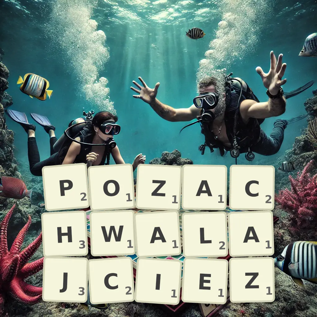 Słowa z liter POZACHWALAJCIEŻ