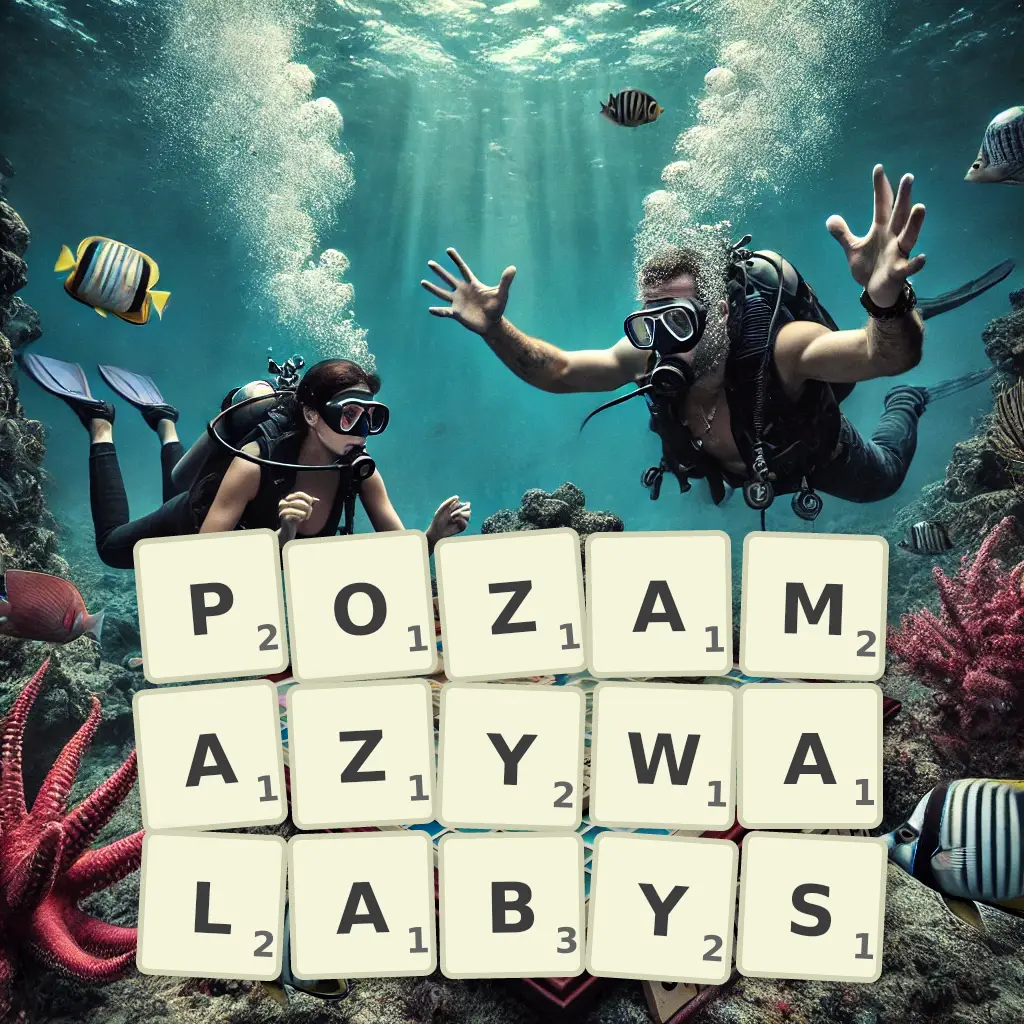 Słowa z liter POZAMAZYWAŁABYŚ