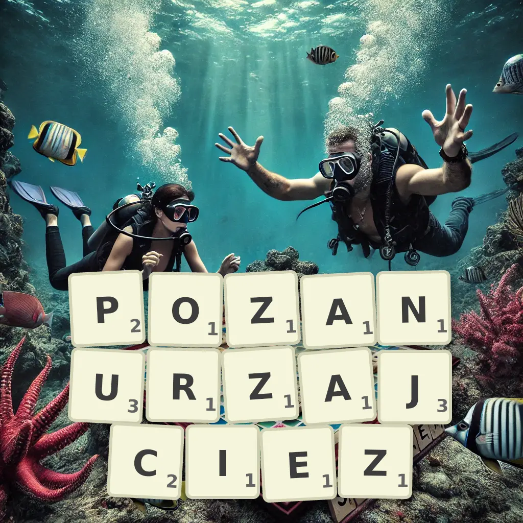 Słowa z liter POZANURZAJCIEŻ