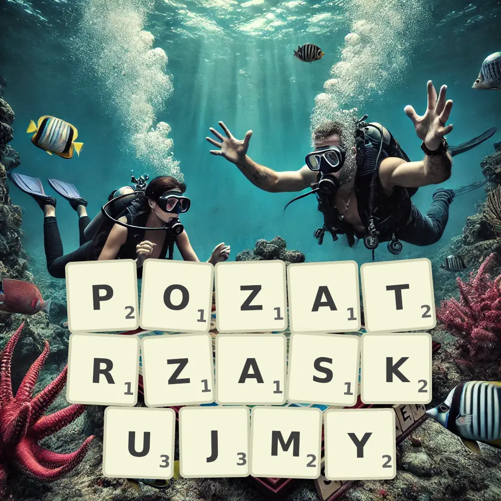Słowa z liter POZATRZASKUJMY