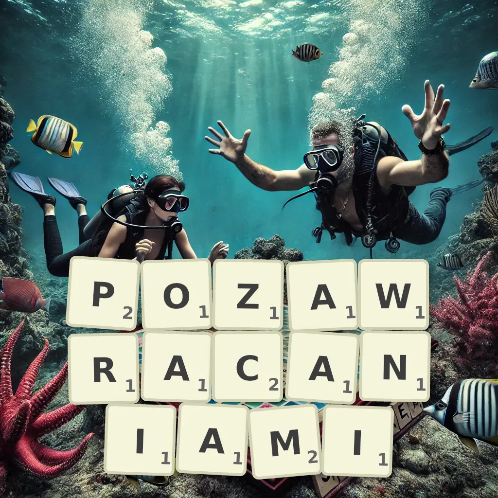 Słowa z liter POZAWRACANIAMI