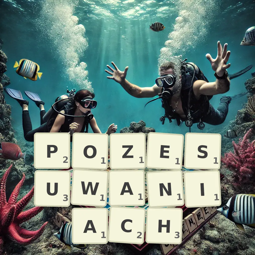 Słowa z liter POZESUWANIACH