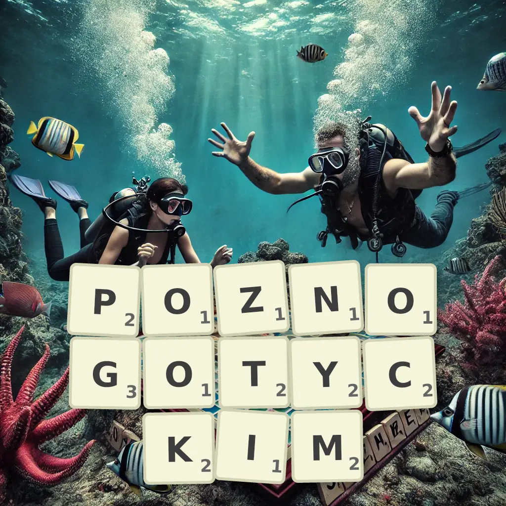 Słowa z liter PÓŹNOGOTYCKIM