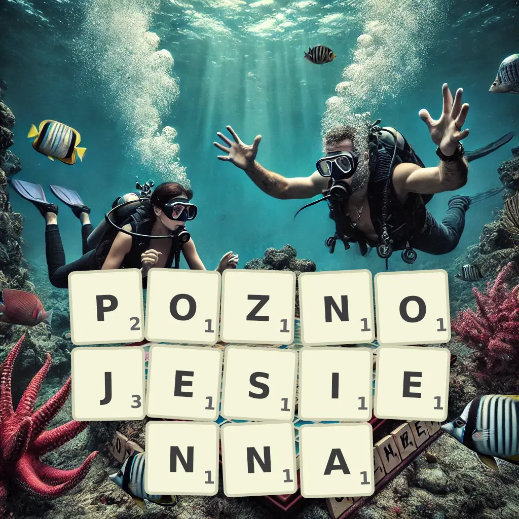Lista słów z liter PÓŹNOJESIENNĄ Słowa z liter PÓŹNOJESIENNĄ