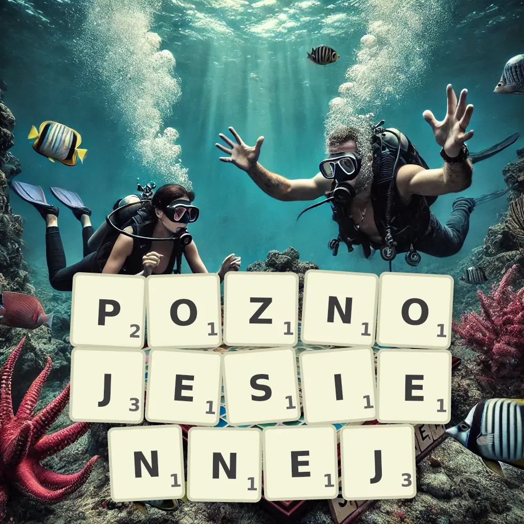 Słowa z liter PÓŹNOJESIENNEJ