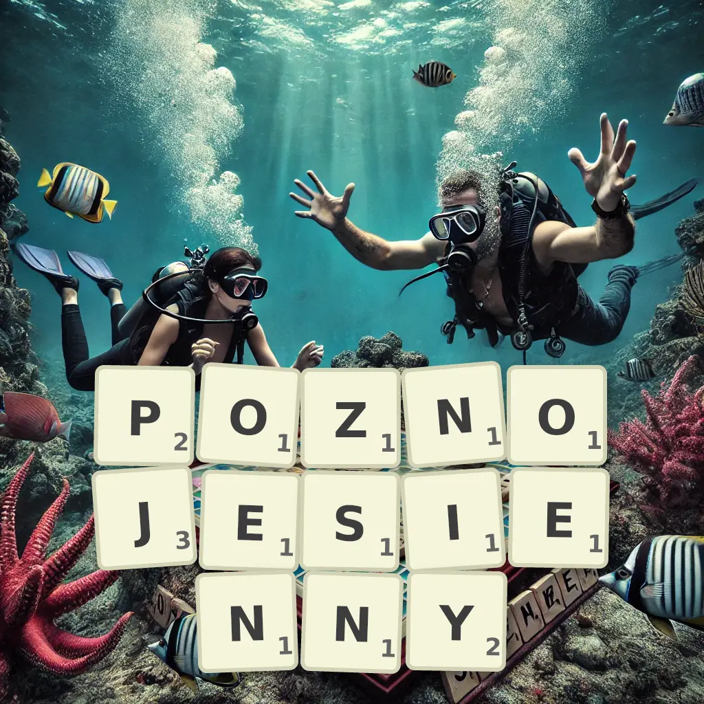 Słowa z liter PÓŹNOJESIENNY