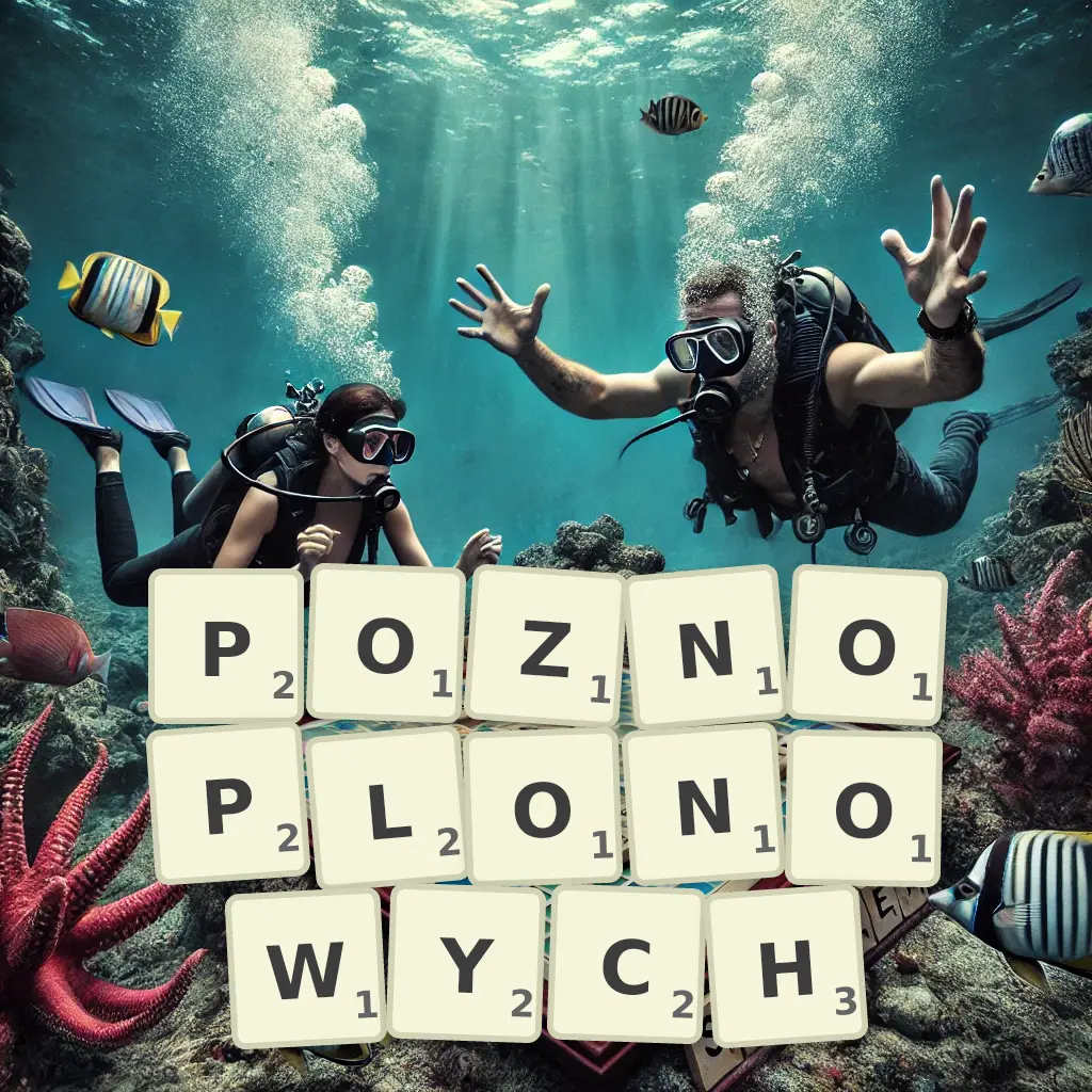 Słowa z liter PÓŹNOPLONOWYCH