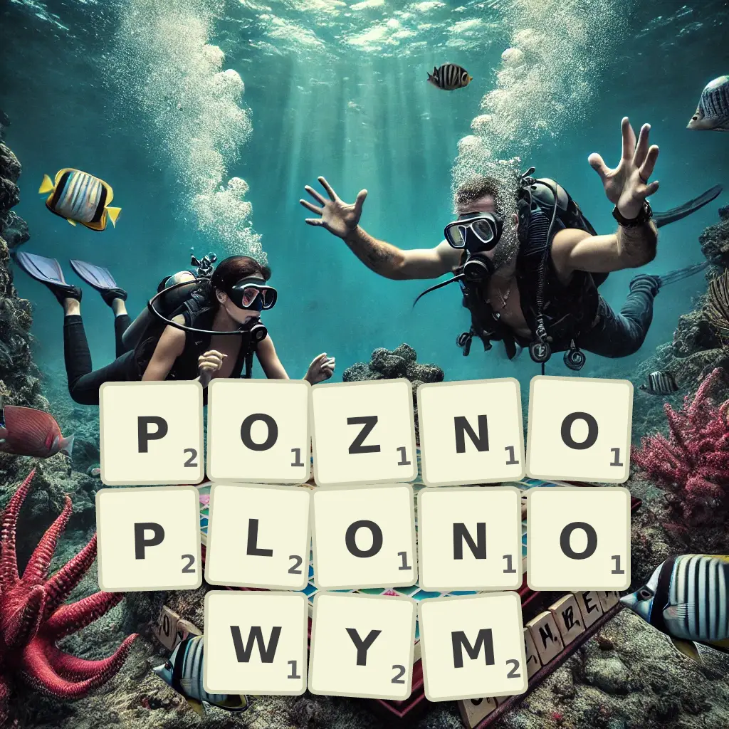 Słowa z liter PÓŹNOPLONOWYM