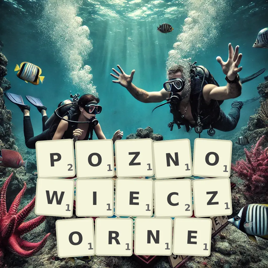 Słowa z liter PÓŹNOWIECZORNE