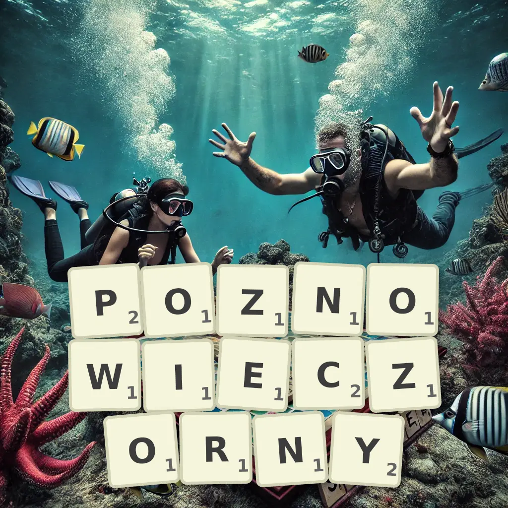 Słowa z liter PÓŹNOWIECZORNY
