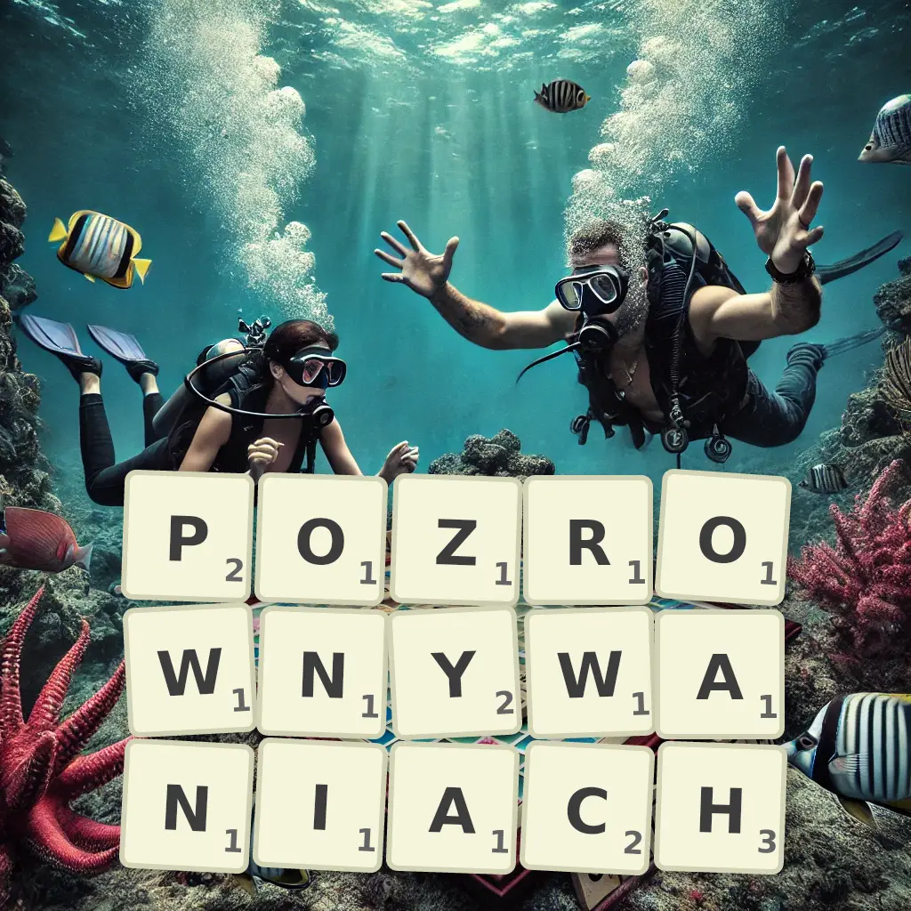 Słowa z liter POZRÓWNYWANIACH