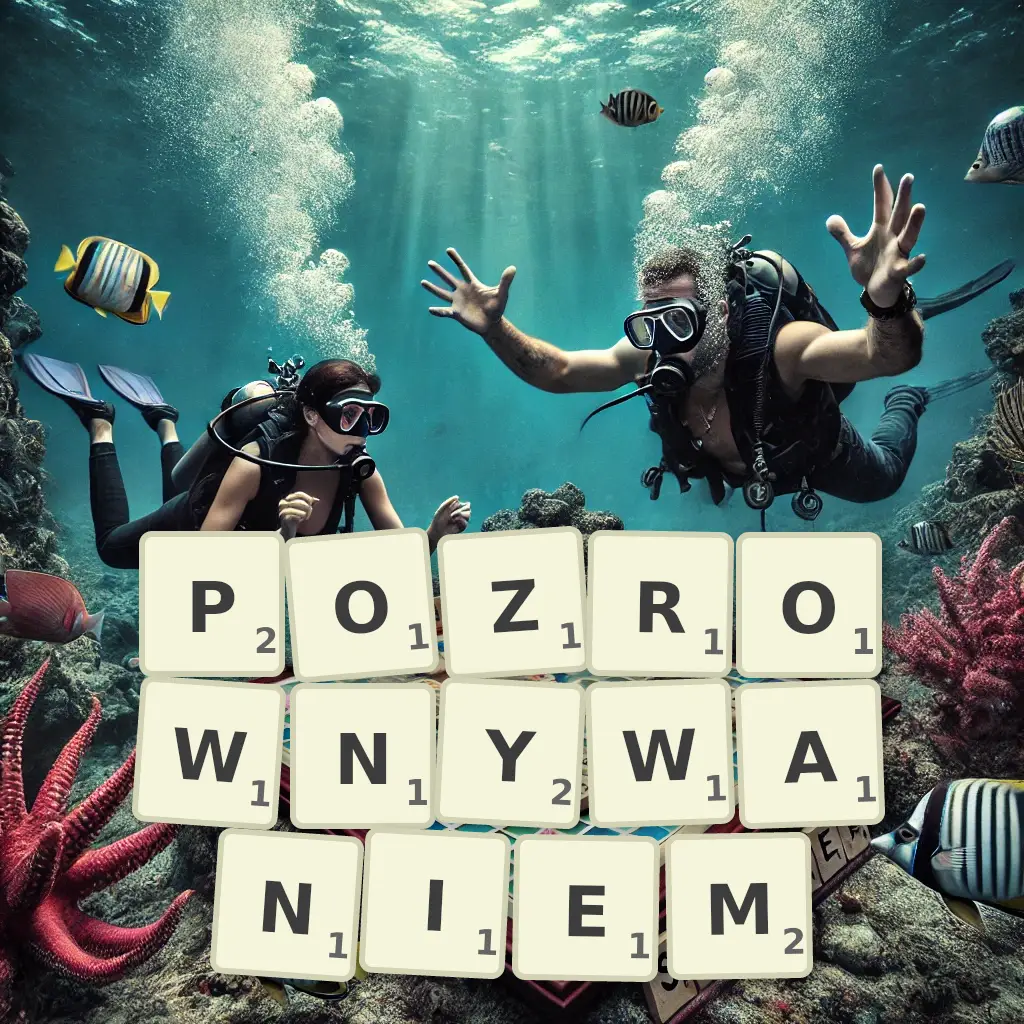 Słowa z liter POZRÓWNYWANIEM