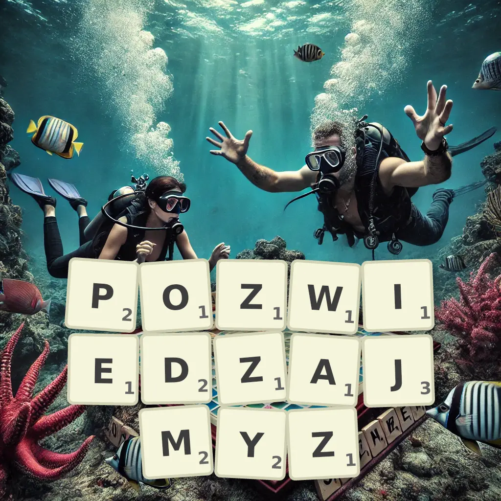 Słowa z liter POZWIEDZAJMYŻ