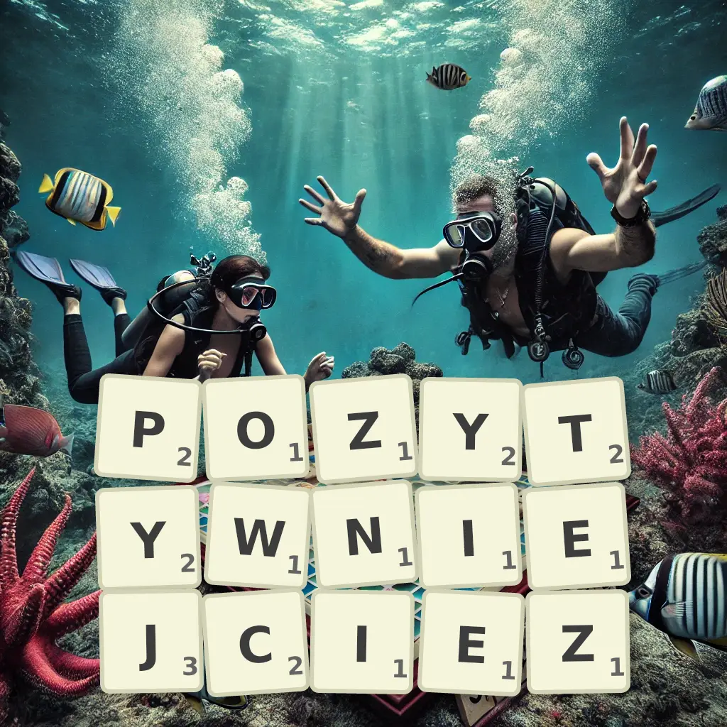 Słowa z liter POZYTYWNIEJCIEŻ