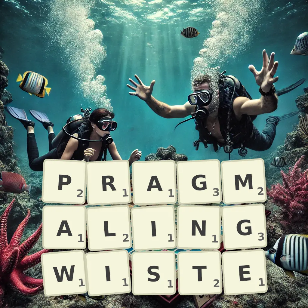 Słowa z liter PRAGMALINGWISTĘ