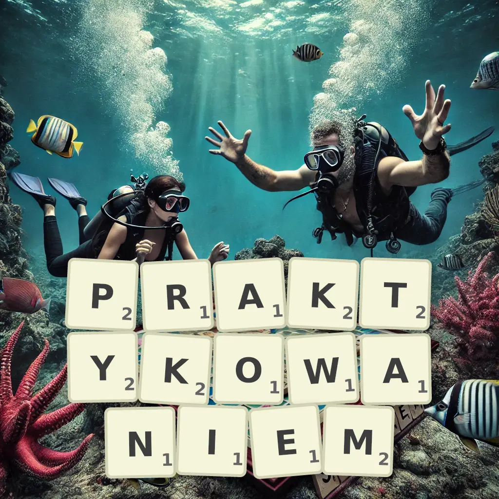Słowa z liter PRAKTYKOWANIEM