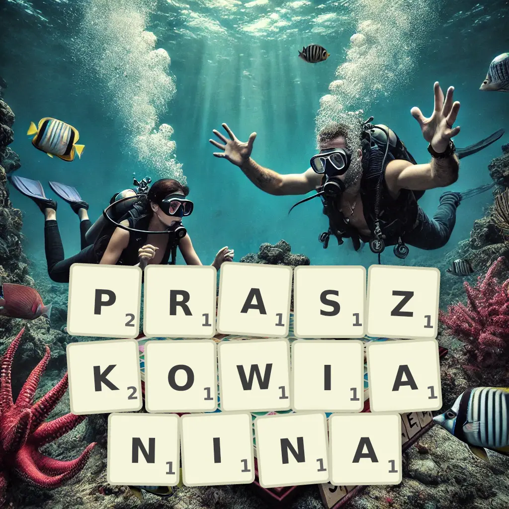 Słowa z liter PRASZKOWIANINA