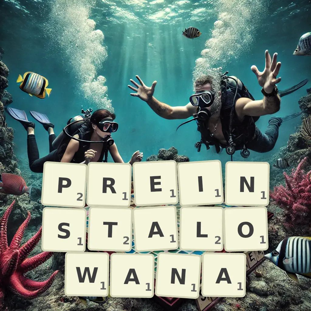 Słowa z liter PREINSTALOWANĄ