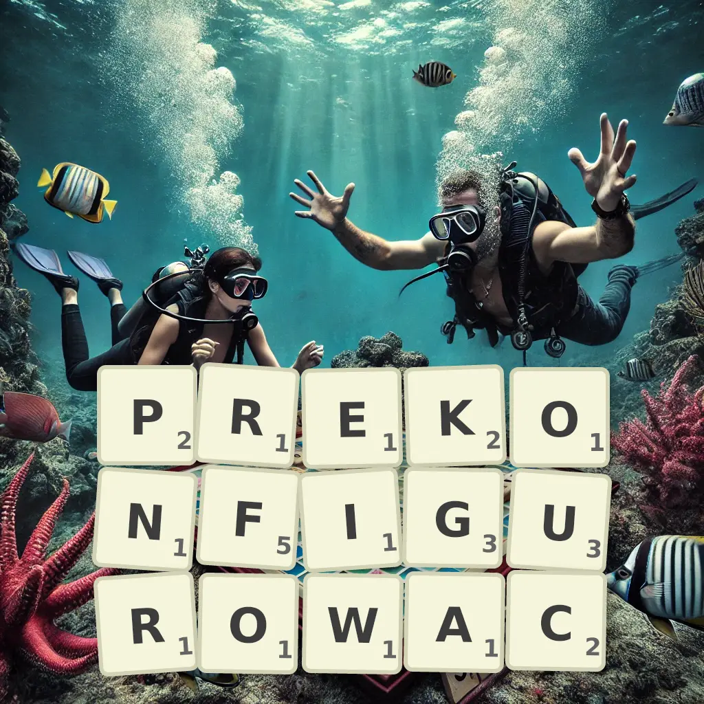 Słowa z liter PREKONFIGUROWAĆ