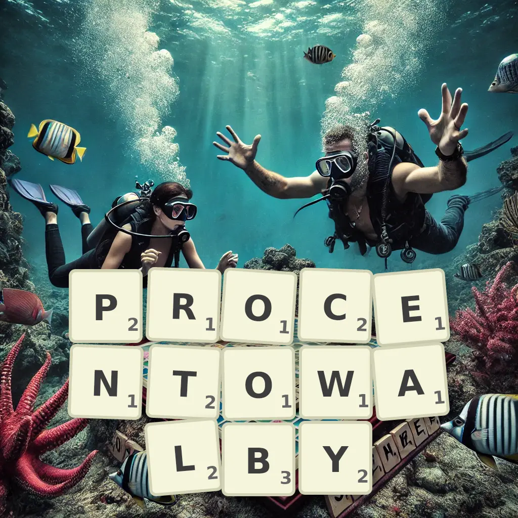 Słowa z liter PROCENTOWAŁBY
