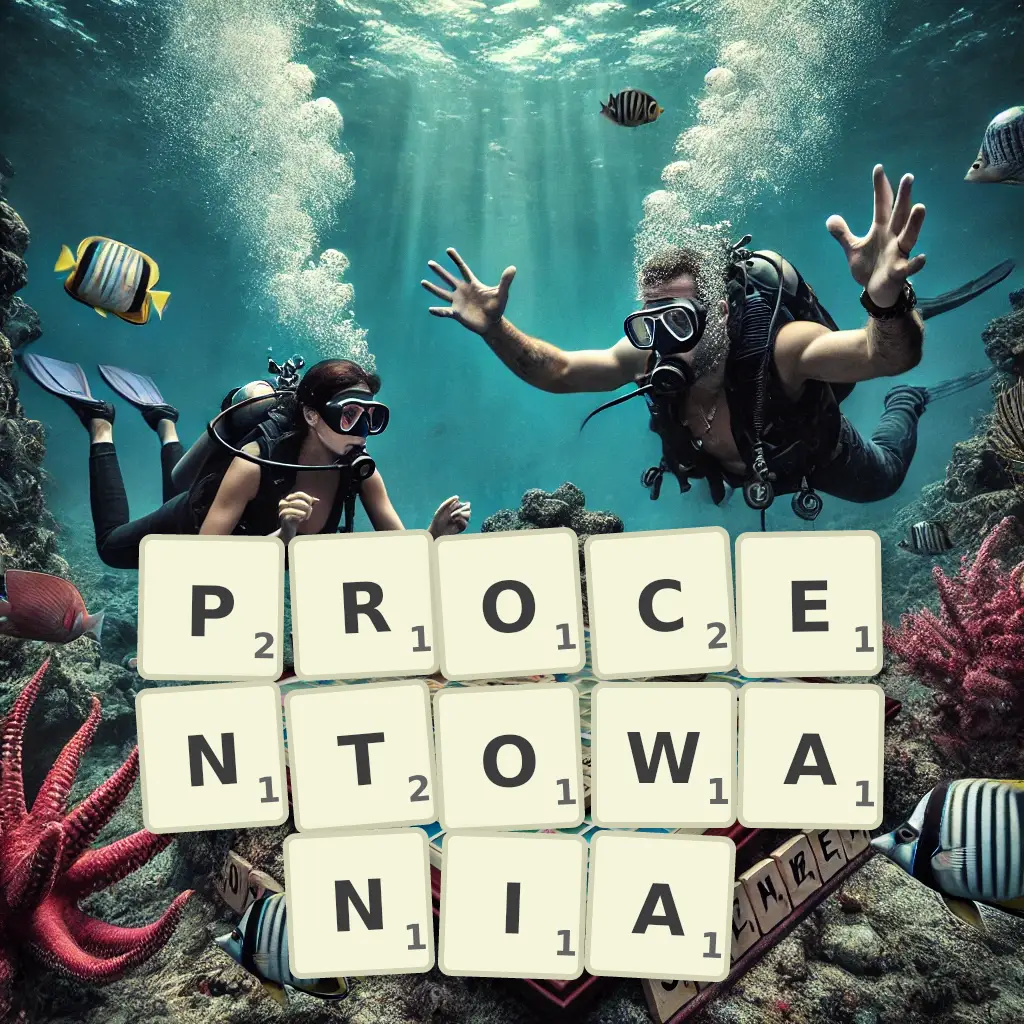 Słowa z liter PROCENTOWANIA