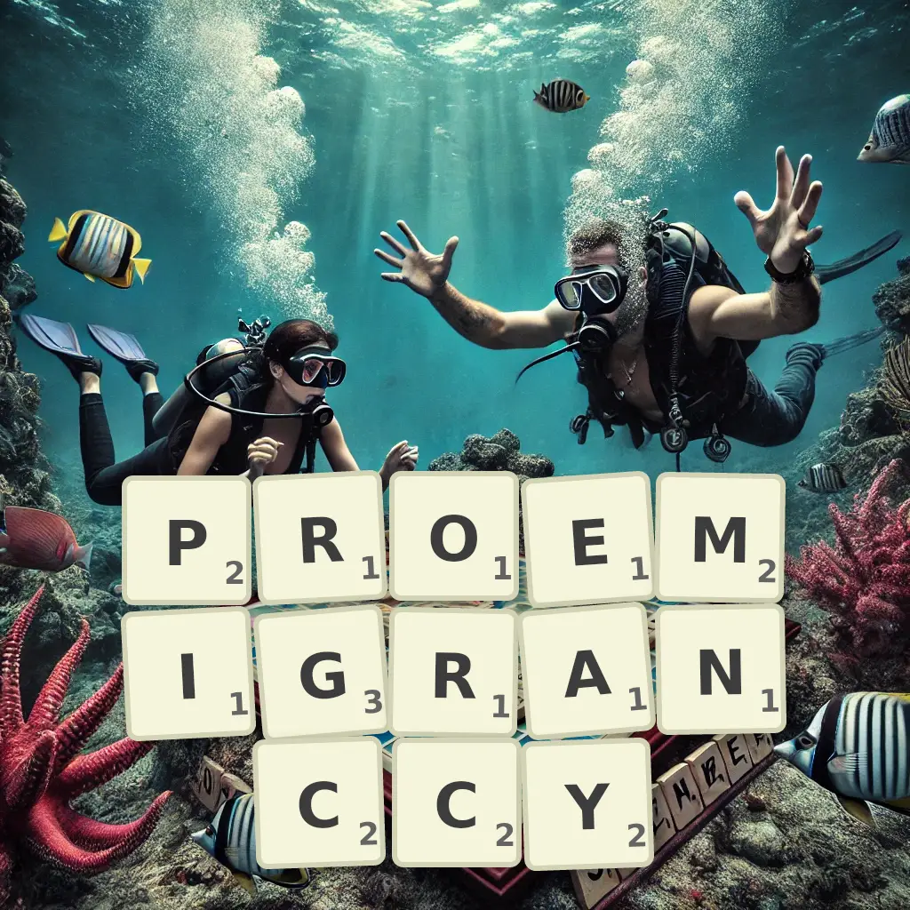 Lista słów z liter PROEMIGRANCCY Słowa z liter PROEMIGRANCCY