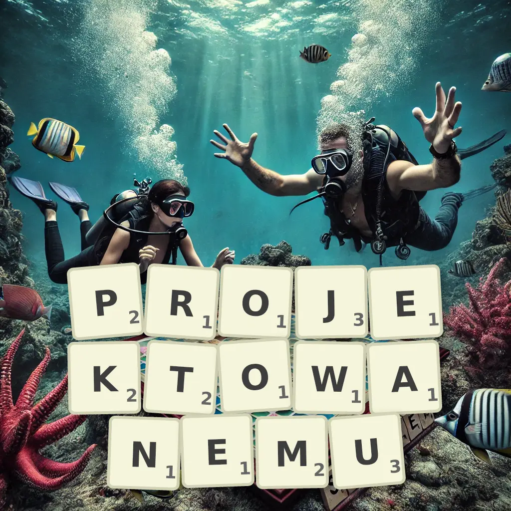 Słowa z liter PROJEKTOWANEMU