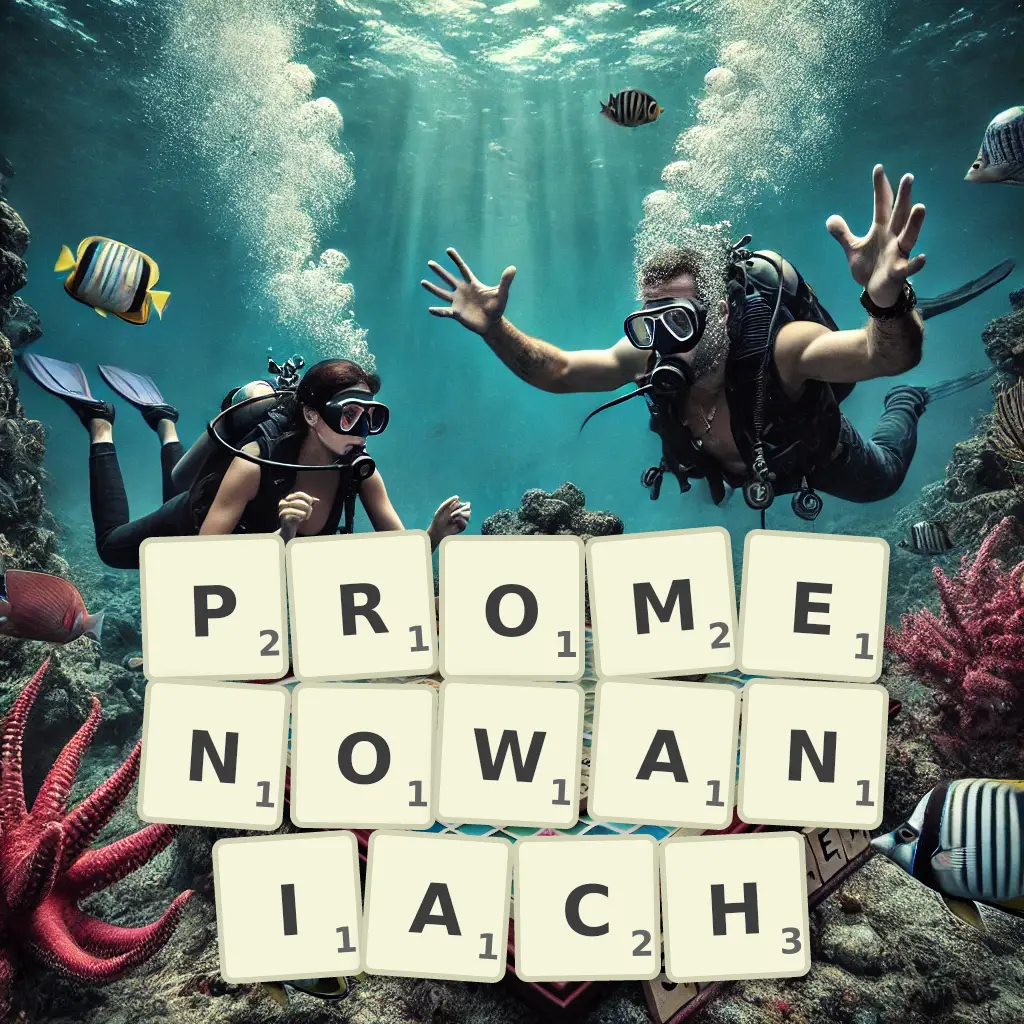 Słowa z liter PROMENOWANIACH