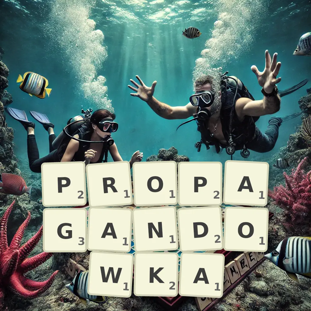 Słowa z liter PROPAGANDÓWKA