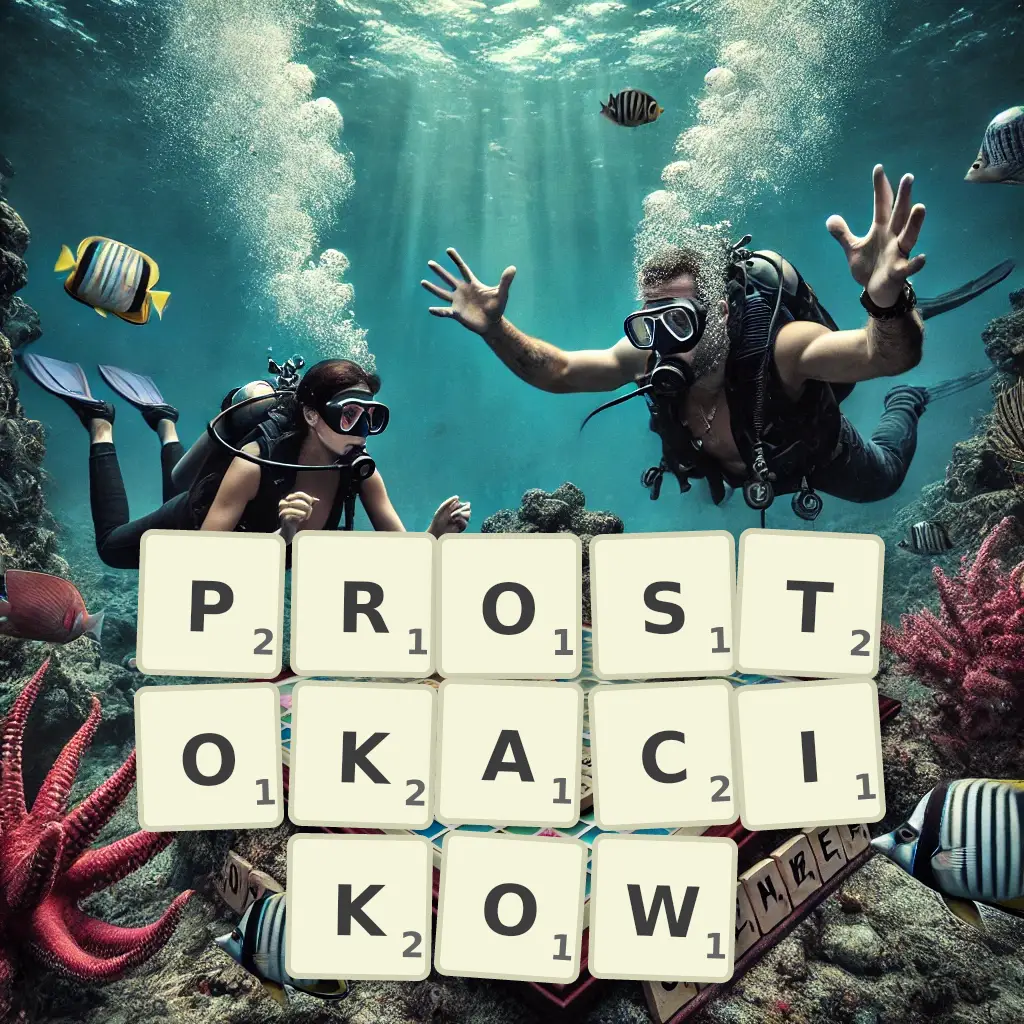 Słowa z liter PROSTOKĄCIKÓW