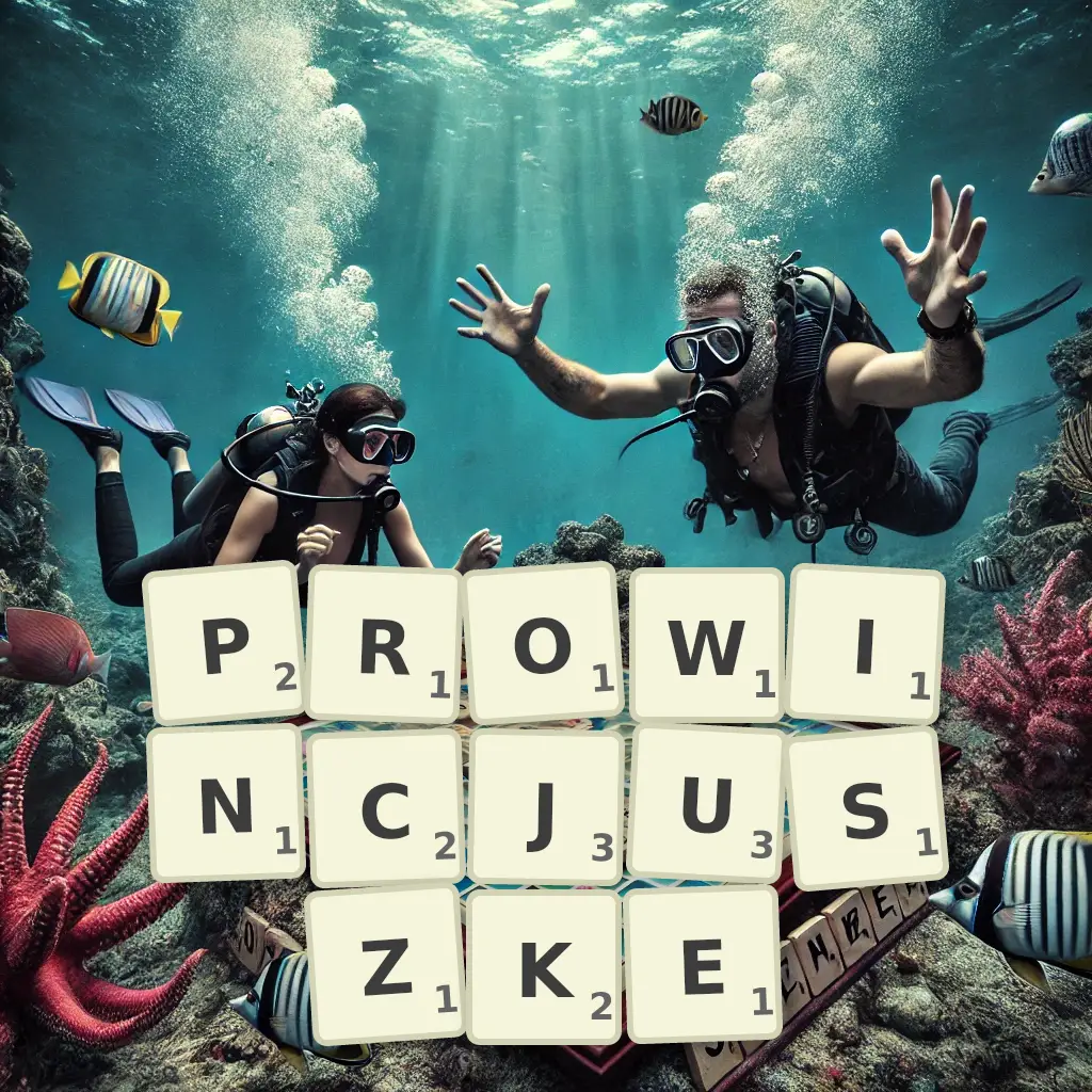 Słowa z liter PROWINCJUSZKĘ