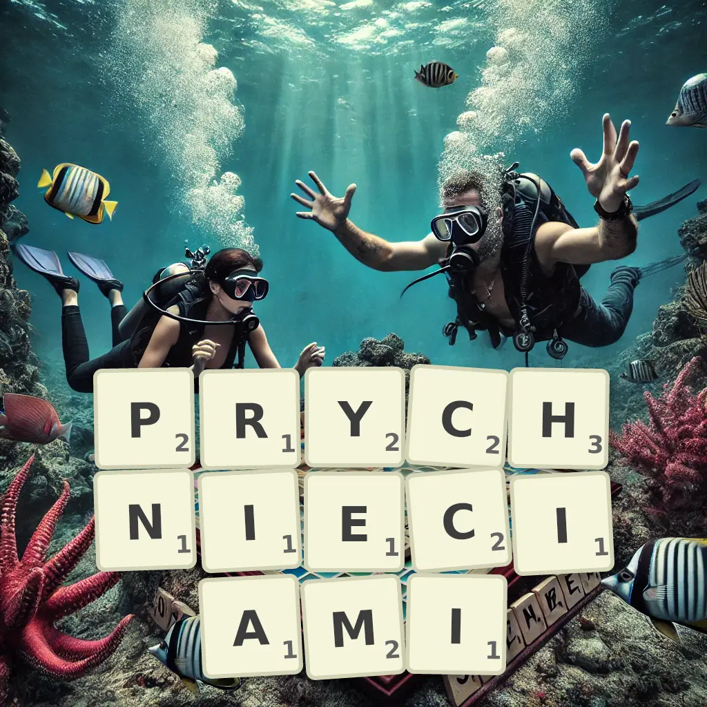 Słowa z liter PRYCHNIĘCIAMI