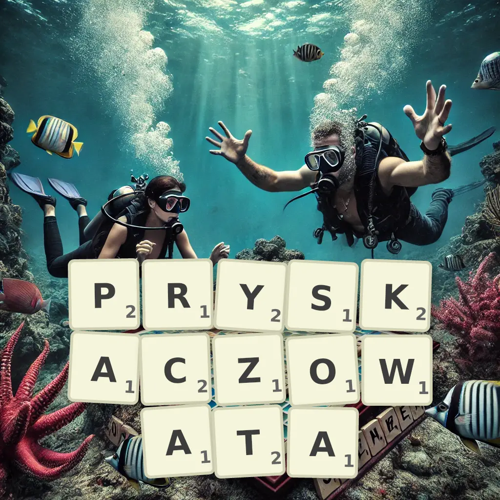 Słowa z liter PRYSKACZOWATĄ