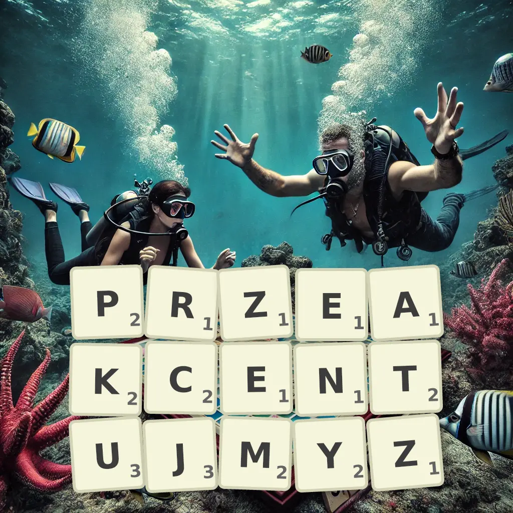 Słowa z liter PRZEAKCENTUJMYŻ