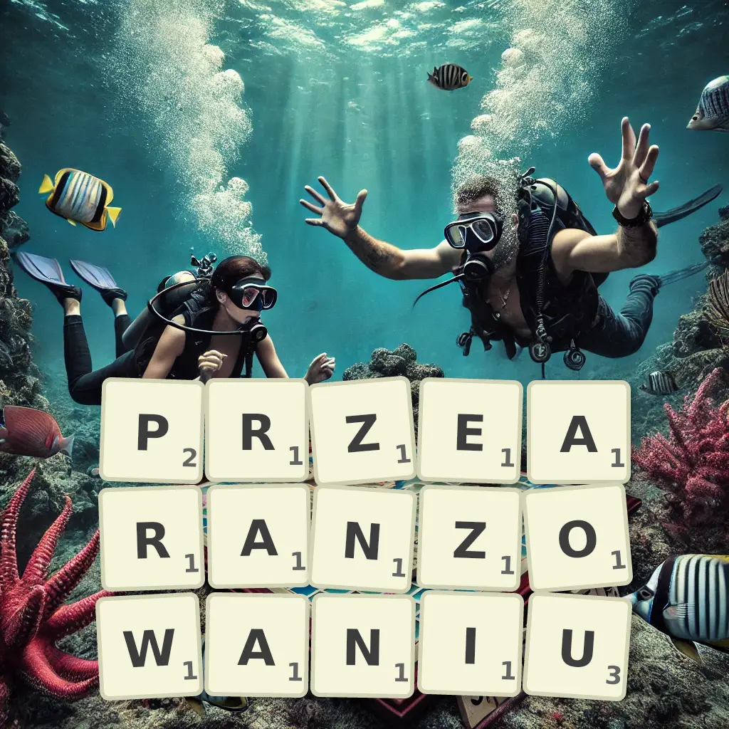 Słowa z liter PRZEARANŻOWANIU