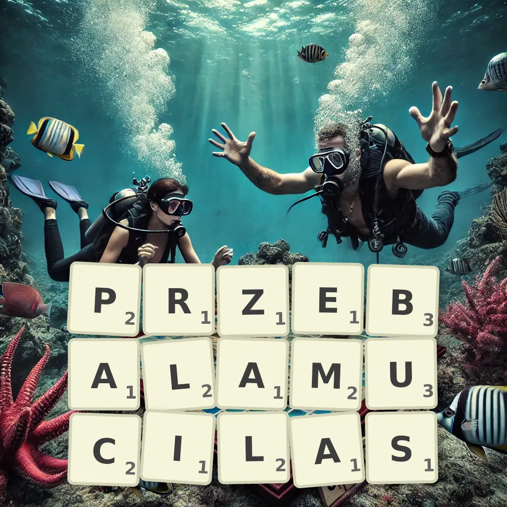 Słowa z liter PRZEBAŁAMUCIŁAŚ