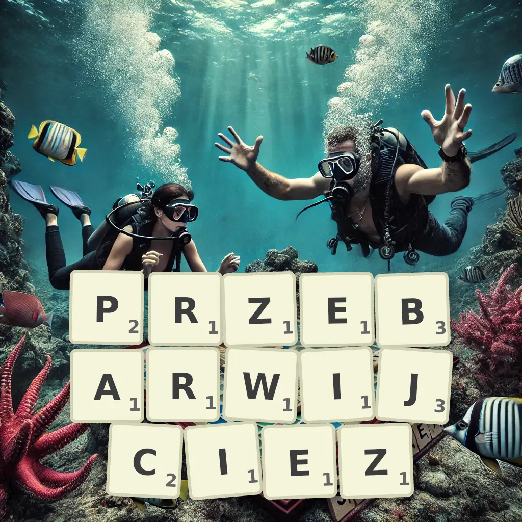Słowa z liter PRZEBARWIJCIEŻ