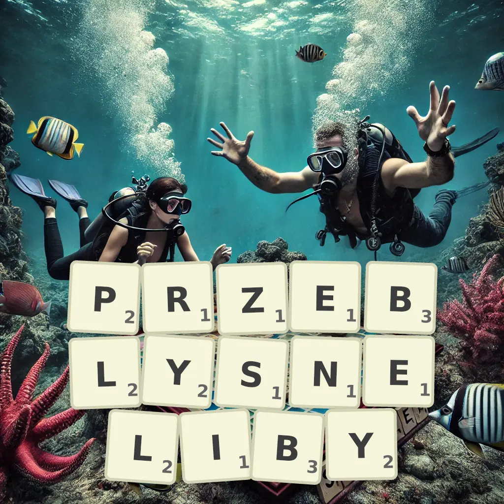 Słowa z liter PRZEBŁYSNĘLIBY