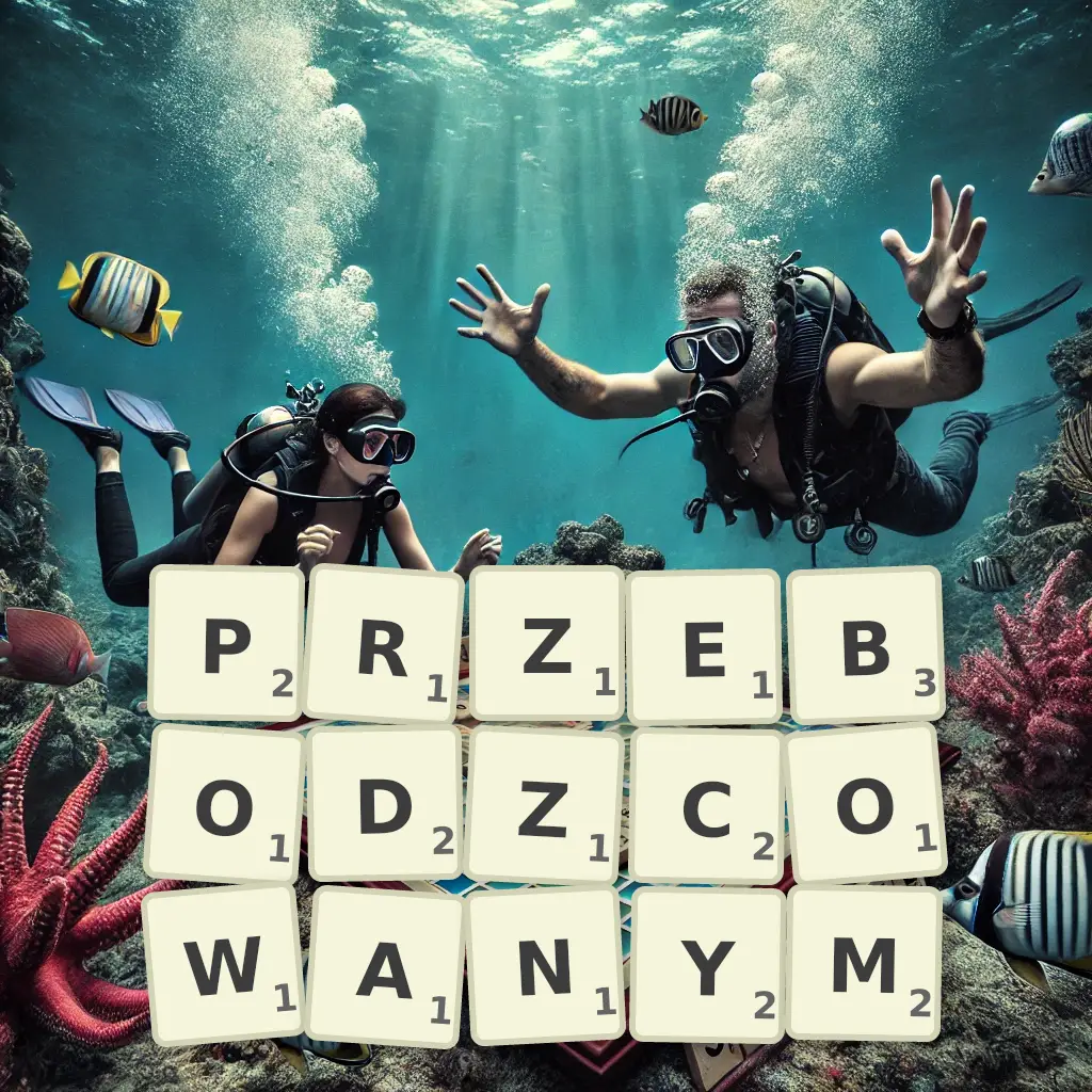Słowa z liter PRZEBODŹCOWANYM