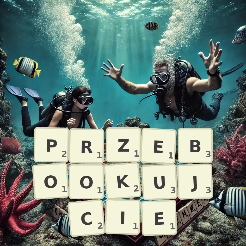 Słowa z liter PRZEBOOKUJCIE
