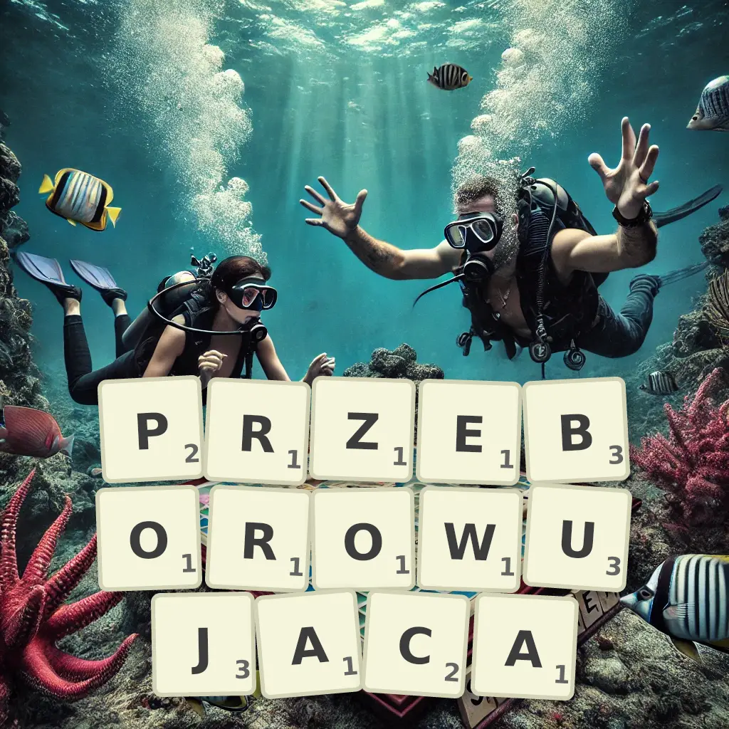 Słowa z liter PRZEBOROWUJĄCĄ