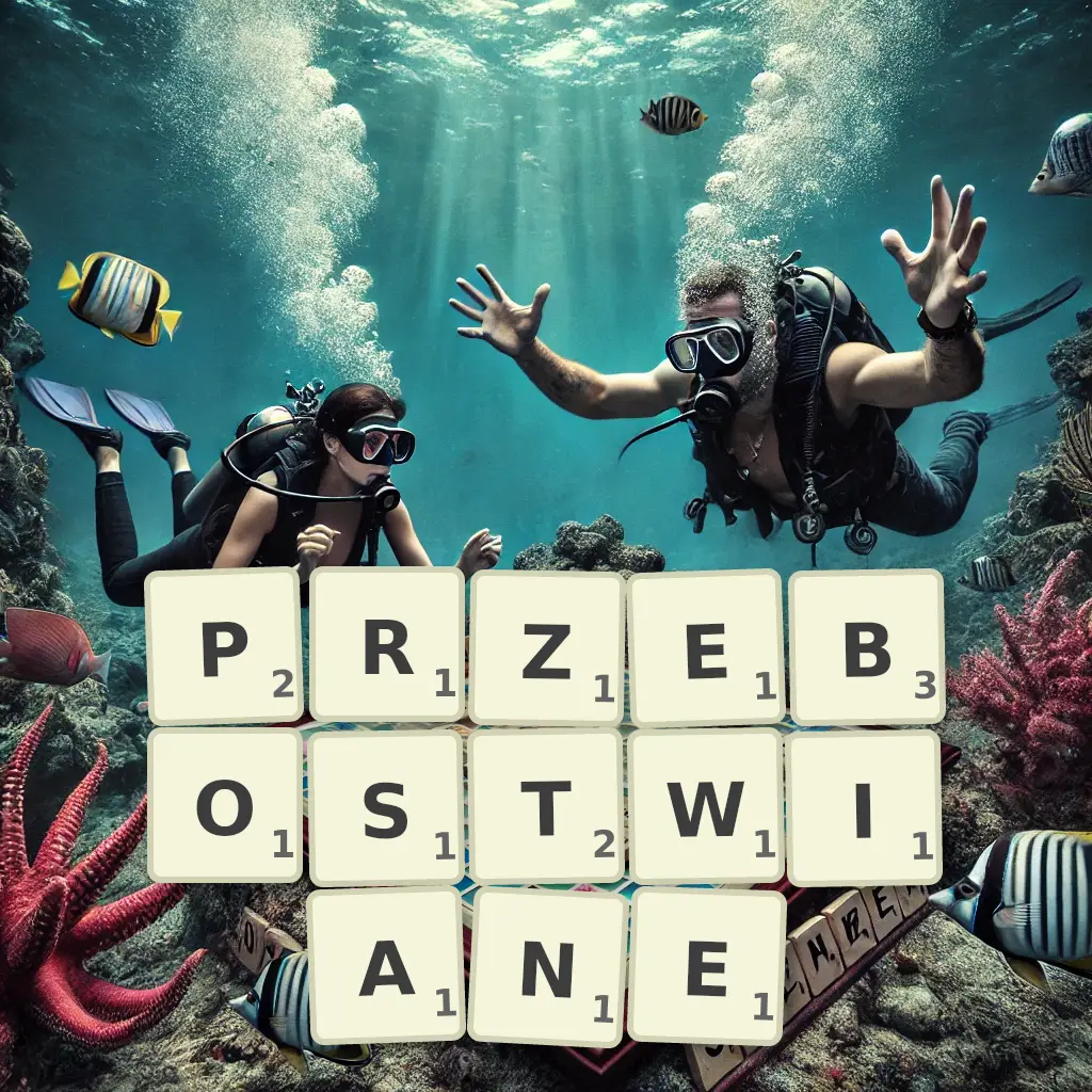 Słowa z liter PRZEBÓSTWIANE