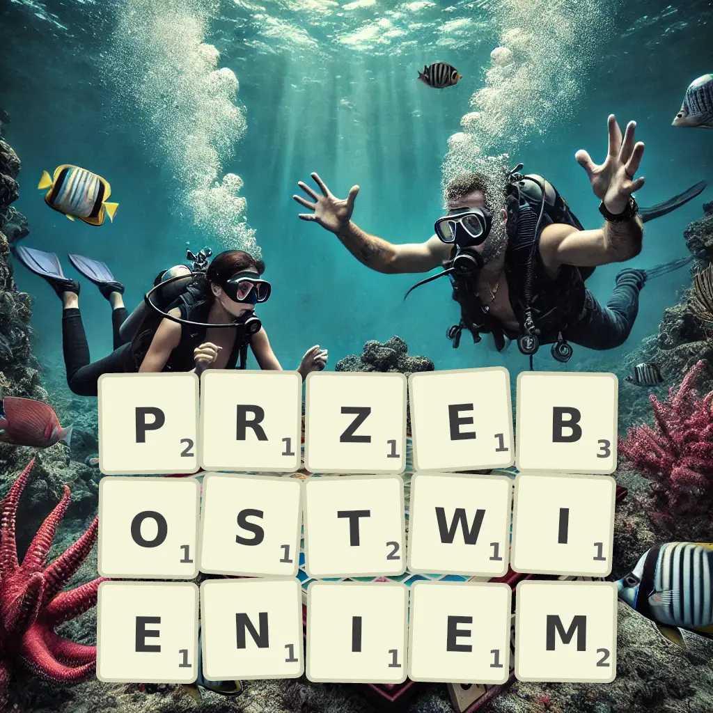 Słowa z liter PRZEBÓSTWIENIEM