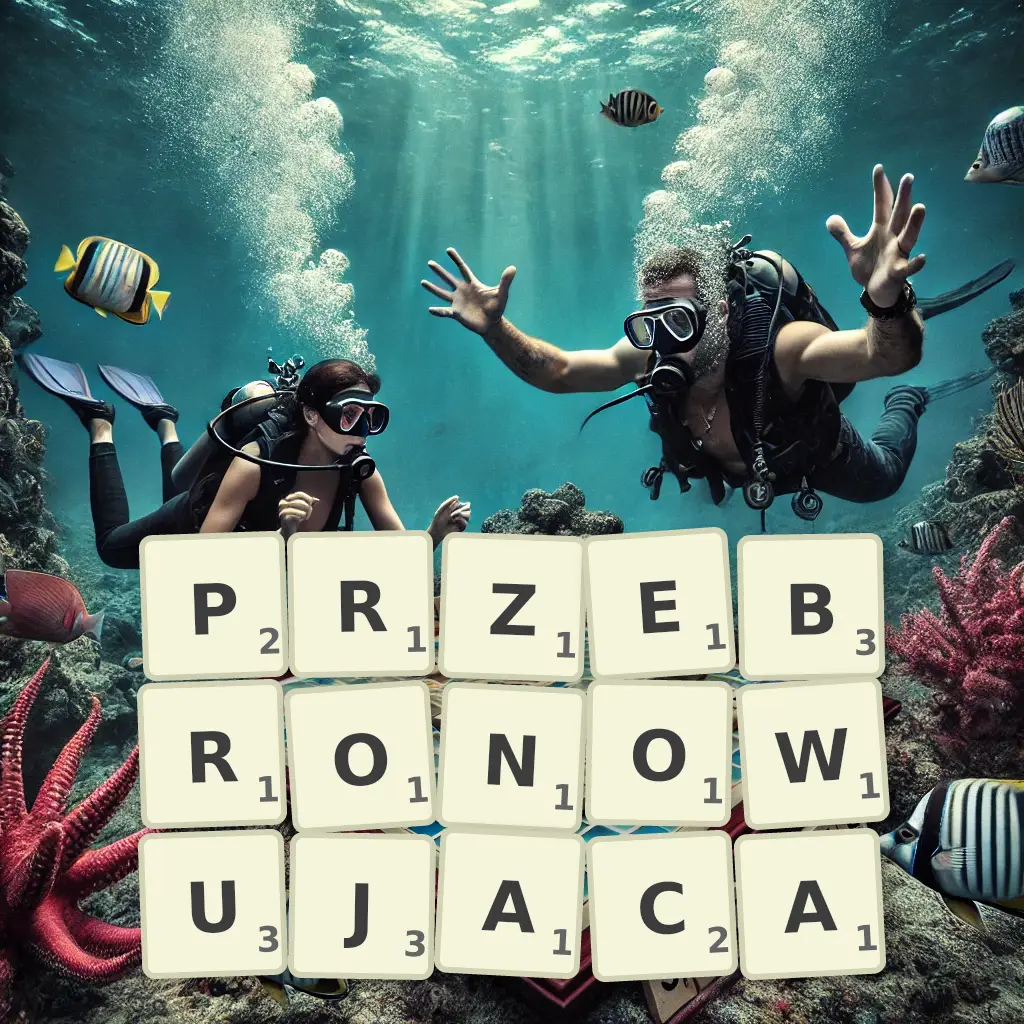 Słowa z liter PRZEBRONOWUJĄCĄ
