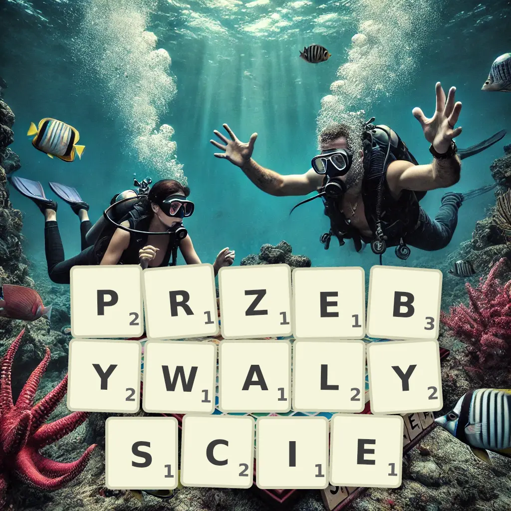 Słowa z liter PRZEBYWAŁYŚCIE
